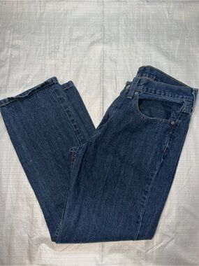 Levi's 514 Straight Fit Men's Jeans Dark Wash Blue Denim 34x30 100% Cotton